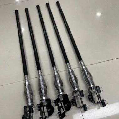 Áng-ten trang trí ô tô, xe địa Đen Bạc Đậm, kẹp cạnh, thép không phai – 605.965₫ 2