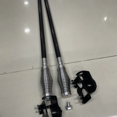 Áng-ten trang trí ô tô, xe địa Đen Bạc Đậm, kẹp cạnh, thép không phai – 605.965₫ 6