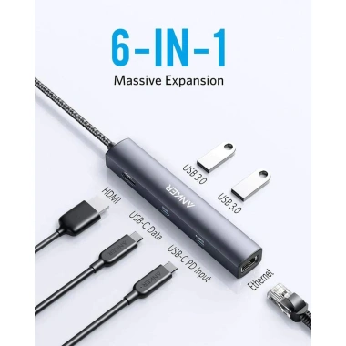 Anker A8.365 HUB Type C PowerExpand+ 5 trong 1 - Giá chỉ 650.000 VND, giảm mạnh 9