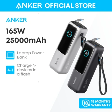 Anker Pin dự phòng 25.000mAh laptop - 3 cổng USB-C 100W, sạc thiết bị, giảm 22%