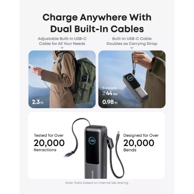 Anker Pin dự phòng 25.000mAh laptop - 3 cổng USB-C 100W, sạc thiết bị, giảm 22% 3