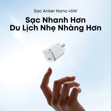 Anker Sạc Nano 45W Type-C Nhanh, Gập Nhỏ Gọn USB-C Charger A2.692/B2.692 - 479.000₫