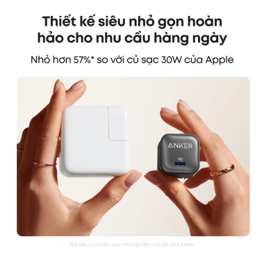 Anker Sạc Nano 45W Type-C Nhanh, Gập Nhỏ Gọn USB-C Charger A2.692/B2.692 - 479.000₫