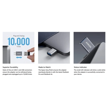 Anker USB‑C 7 trong 1: HDMI 4K, Sạc 100W, 2 USB‑A 5Gbps, Đọc thẻ SD & Micro SD - Giá chỉ 945.000₫