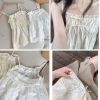 Áo 2 Dây Bo Chun Ngực Ren Hoa + Dây Nơ Xinh, Thời Trang Nữ Hè - Giá 155k