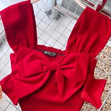 Áo 2 dây nữ bản to kèm nơ ngực - Thiết kế sexy, thoáng mát, chỉ 92.300₫ 2