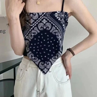 Áo 2 dây nữ khăn hoa buộc nơ phía sau, giảm còn 85.200 VND – phong cách nhẹ nhàng 4