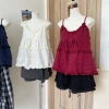 Áo 2S Chấm Bi Babydoll Dáng Rộng Hai Dây Nữ Tiểu Thư Phối Bèo - Giá Ưu Đãi 155k 3