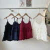 Áo 2S Chấm Bi Babydoll Dáng Rộng Hai Dây Nữ Tiểu Thư Phối Bèo - Giá Ưu Đãi 155k 7
