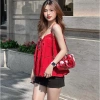 Áo 2S Chấm Bi Babydoll Dáng Rộng Hai Dây Nữ Tiểu Thư Phối Bèo - Giá Ưu Đãi 155k 9