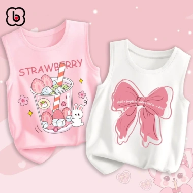 Áo ba lô bé gái BabyloveGO cotton mùa hè mềm mịn, in hình cute giá 179.000 giảm sốc