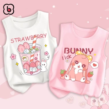 Áo ba lô bé gái BabyloveGO cotton mùa hè mềm mịn, in hình cute giá 179.000 giảm sốc