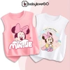 Áo ba lỗ bé gái BabyloveGO thun cotton mềm nhẹ thoáng mát, in chuột Mickey - 89.000₫