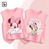 Áo ba lỗ bé gái BabyloveGO thun cotton mềm nhẹ thoáng mát, in chuột Mickey - 89.000₫ 2