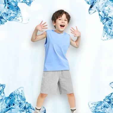 Áo ba lỗ bé trai mùa hè 100% cotton mềm mại thoáng khí in mũ Giá chỉ 226.800 VND 2
