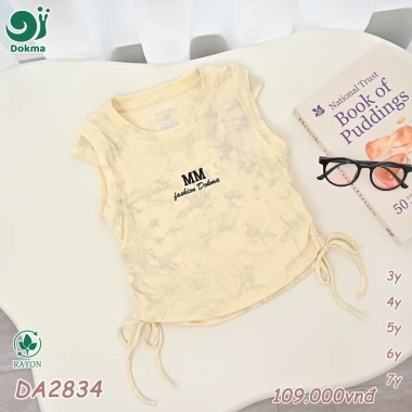 Áo Ba Lỗ Dokma Bé Gái 11-25kg Thoáng Mát - Giá chỉ 75.000đ, giảm từ 92.250đ