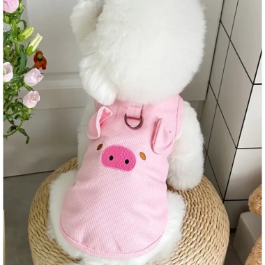 Áo ba lỗ HIPIDOG dáng mỏng thoáng khí họa tiết kẻ sọc xinh xắn cho cún và mèo cưng