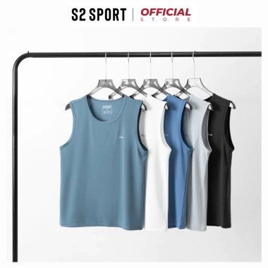 Áo ba lỗ nam S2 SPORT, thun lạnh COOLMAX, thoáng khí, sát nách, khoẻ khoắn – 118.000₫