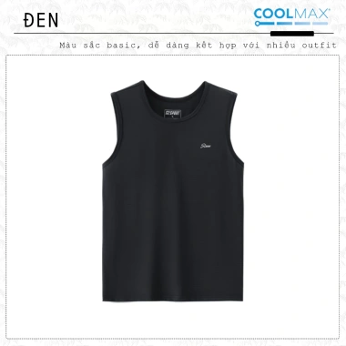 Áo ba lỗ nam S2 SPORT, thun lạnh COOLMAX, thoáng khí, sát nách, khoẻ khoắn – 118.000₫