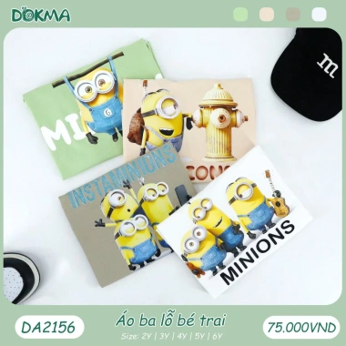 Áo ba lỗ sát nách bé trai 11-25kg in hình động vật thời trang Dokma Giá ưu đãi 89.000₫ 2