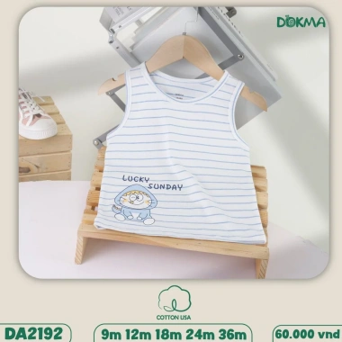 Áo Ba Lỗ - Sát Nách Bé Trai 8-13kg Siêu Mỏng Thoáng Khí Giảm Giá 60.000