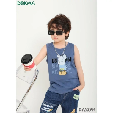 Áo ba lỗ sát nách cotton bé trai 11-23kg 2-7Y - Thể thao, giảm giá 75.000 VND 8