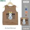 Áo ba lỗ sát nách cotton bé trai 11-23kg 2-7Y - Thể thao, giảm giá 75.000 VND 9