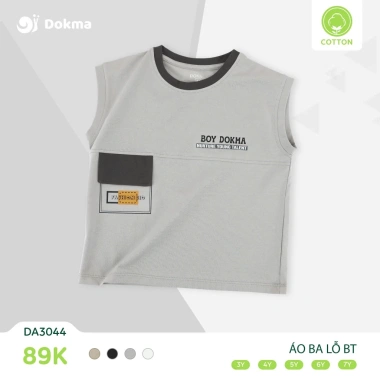 Áo Ba Lỗ Sát Nách Dokma Bé Trai 13-25kg 3-7Y Năng Động Thời Trang - Giảm Giá 21% 75.000₫