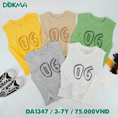 Áo Ba Lỗ Sát Nách Dokma Bé Trai 13-25kg 3-7Y Năng Động Thời Trang - Giảm Giá 21% 75.000₫