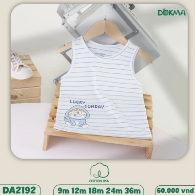 Áo ba lỗ sát nách kẻ sọc thoáng mát 8-13kg cho bé – Dokma giá 60.000₫