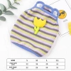 Áo ba lỗ sọc màu thoáng khí cho mèo chó nhỏ - họa tiết hoa tulip 3D, có sẵn, mặc quanh năm, giá ưu đãi 182.964₫ 10