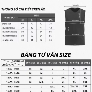 Áo ba lỗ thể thao nam cao cấp, thoáng khí nhanh khô, vận động thoải mái - Chỉ 229.000₫