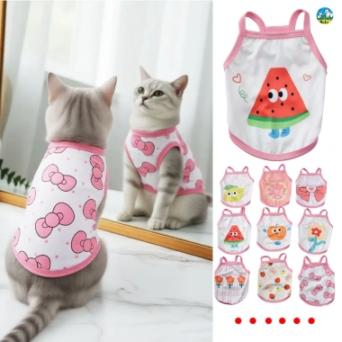 Áo ba lỗ thoáng khí cho mèo & chó nhỏ, dễ thương mùa hè - giảm giá 20%