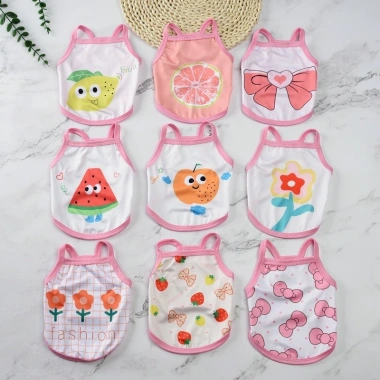 Áo ba lỗ thoáng khí cho mèo & chó nhỏ, dễ thương mùa hè - giảm giá 20%