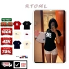 Áo baby tee mèo dễ thương cổ tròn tay ngắn cotton co giãn 2 màu - BST Local Brand RTOML Giá 59k