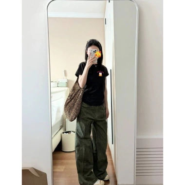 Áo baby tee mèo dễ thương cổ tròn tay ngắn cotton co giãn 2 màu - BST Local Brand RTOML Giá 59k