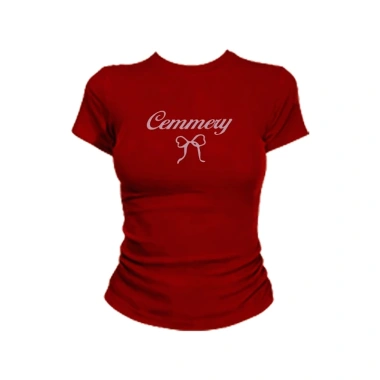 Áo Baby Tee Nữ Ôm Body Họa Tiết Nơ Cotton Co Giãn Hai Chiều Gợi Cảm, Phong Cách Quyến Rũ – Giá 59.000đ 8