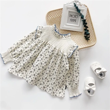 Áo Babydoll Dài Tay Bé Họa Tiết Hoa Nhí Kiểu Tiểu Thư K4.115.092 Giá Ưu Đãi 168k 3