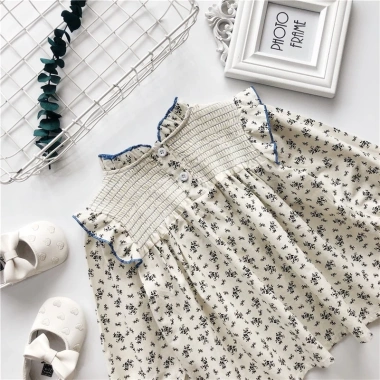 Áo Babydoll Dài Tay Bé Họa Tiết Hoa Nhí Kiểu Tiểu Thư K4.115.092 Giá Ưu Đãi 168k 4