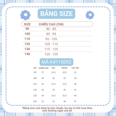 Áo Babydoll Dài Tay Bé Họa Tiết Hoa Nhí Kiểu Tiểu Thư K4.115.092 Giá Ưu Đãi 168k 6