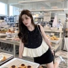 Áo babydoll nữ đính đá dáng xoè đen trắng - Thời trang mùa hè, giá 165.000 VND