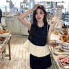 Áo babydoll nữ đính đá dáng xoè đen trắng - Thời trang mùa hè, giá 165.000 VND 6