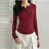 Áo Babytee Dài Tay Cổ Cúc Nữ Form Ôm Xinh Phong Cách Hàn Quốc Vải Mềm Mịn 51.940₫ 2