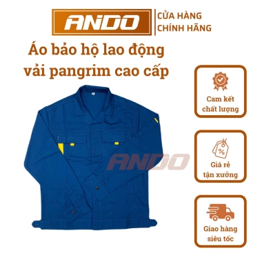 Áo bảo hộ lao động Ando - Áo lẻ pangrim cao cấp, may kỹ, không xù, 180.000₫ 2