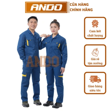 Áo bảo hộ lao động Ando - Áo lẻ pangrim cao cấp, may kỹ, không xù, 180.000₫ 10