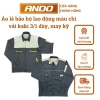 Áo bảo hộ lao động Ando màu chì xám đậm - Giá chỉ 100.000đ, giảm từ 122.000đ, bền, an toàn