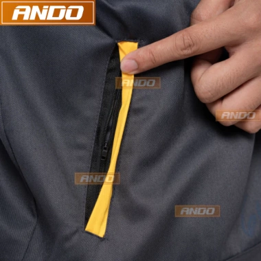 Áo bảo hộ lao động Ando màu chì xám đậm - Giá chỉ 100.000đ, giảm từ 122.000đ, bền, an toàn 3