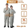 Áo bảo hộ lao động Ando vải kaki 2/1 màu trơn - Giá chỉ 79.000đ 3