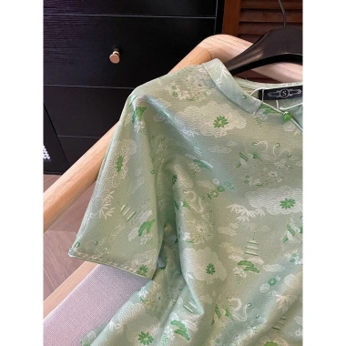 Áo Barong Filipiniana Hiện Đại Màu Xanh Độc Đáo, Phong Cách Châu Á, Giá Ưu Đãi Mùa Hè 2.025 2