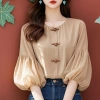 Áo Barong Filipiniana Nữ Vải Nhẹ Phong Cách Châu Á Thoải Mái Mặc Hàng Ngày Giá Ưu Đãi 238.820đ 9